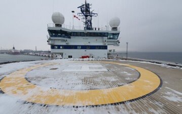 Helideck Inspection on Icebreaker Botnica